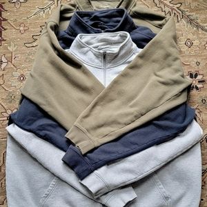 3 pack LL Bean heavyweight full zip sweatshirts Mens XXL